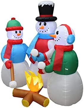 Комплект от две украса за Коледното парти, включва в Дядо Коледа с дължина 12 метра с шейна с 3 северните елени и в Снежен височина 5 метра, в бонбони от огъня с подсвет