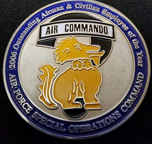 Ултра Рядък призовая монета командване на военновъздушните сили на САЩ AFSOC Изключителен пилот и цивилен служител на 2006 г.