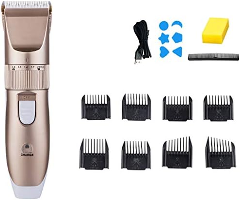Професионална електрическа машина за рязане на коса, съдържа: 8 × рестриктивна гребен, 1 х четка за почистване, 1 × ръководство за потребителя 1 × кабел за зареждане