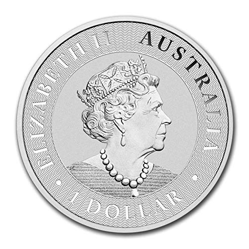 2015 AU - до Момента (Случаен година) Лот (5) Сребърен диамант Кенгуру с тегло 1 унция без опаковка със сертификат за автентичност за 1 долар.