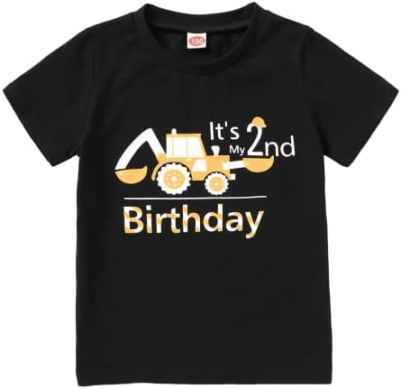 Тениска за Втория Рожден Ден На Малките Момчета И момичета, Две Диви Блузи, Двугодишно на Горно Облекло За Рожден