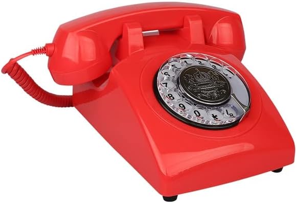 KJHD Европейския Старинен Ретро Телефон Кабелен Телефон Старомоден Американски Ретро Домашен Стационарен Телефон,