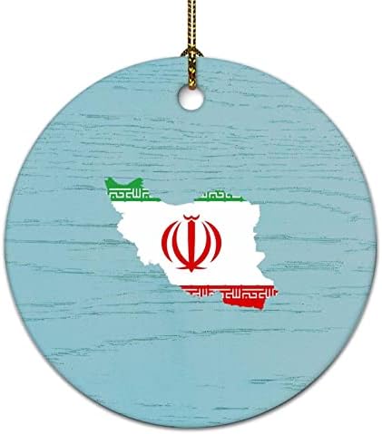 Иран Украса География на Иран Подарък Порцеланов Украшение, Орнамент На Паметта Зимен Празник Коледа Идея за