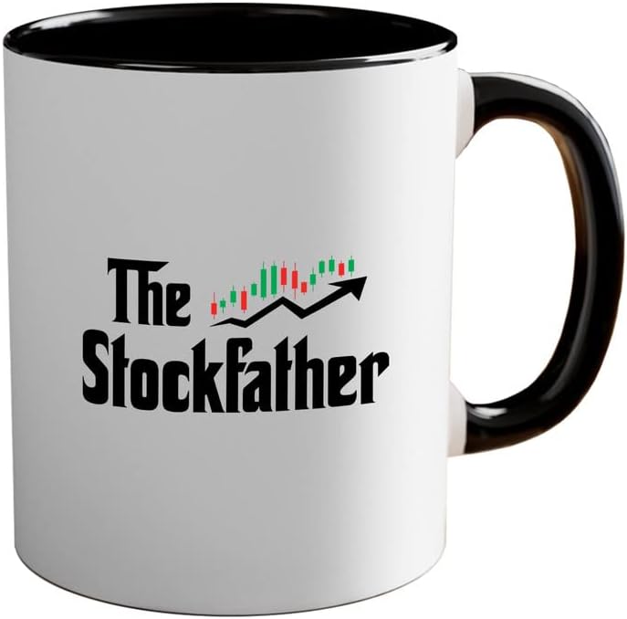 Flairy Land Stock Trader Двуцветен Зелен Кафеена Чаша 11 грама - The Stockfather - Забавни Инвестиционни Брокери на Фондовия