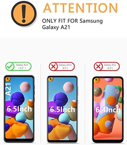 Защитно фолио TANTEK [2] за Samsung Galaxy A21, 6,5 инча, изработени от закалено стъкло, Сверхчистая, не се драска, без мехурчета, подходящ за използване в портативни случай