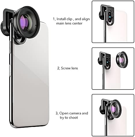KXDFDC Оптичен 30 мм-80 мм Обектив на Камерата на Телефона е Super Macro Lentes за Смартфони