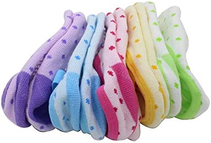 YIISOO, 5 чифта чорапи, без надписи за малки момичета и момчета, Чорапи без пропуски за деца 10-30 месеца и бебета