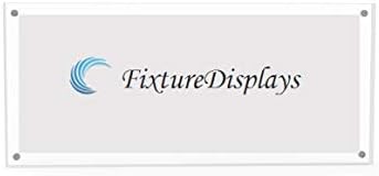 Панорамна рамка за снимки FixtureDisplays® 4.8x10, Магнитен Държач За Означения, Прозрачна Рамка За Означения 119877-NPF