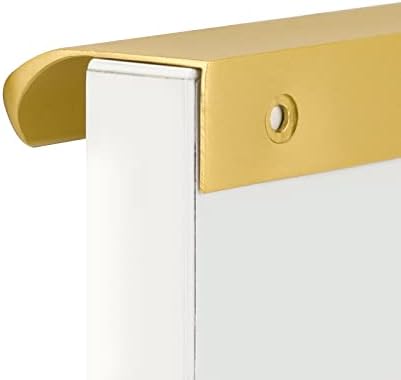 goldenwarm 5 Опаковки със златен ръб Дърпа за 300 мм Обща дължина Дърпа за пръст, Дърпа за шкаф - LS7027BB256