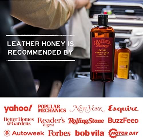 Leather Honey Пълен комплект за грижа за кожата, състоящ се от Пречистване на 4 грама и климатик в 32 унции,