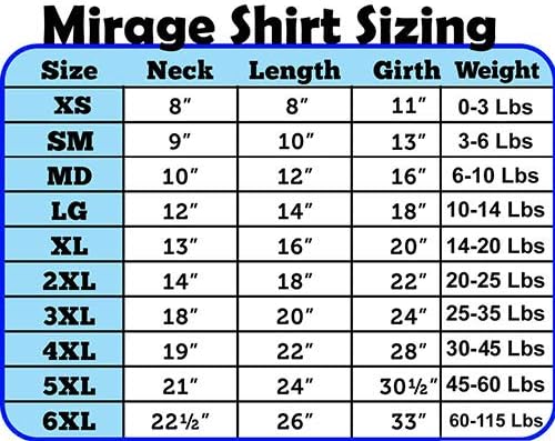 Mirage Pet Products 16-Цолови Тениски със Секси принтом на гърба за домашни любимци, X-Large, светло синьо