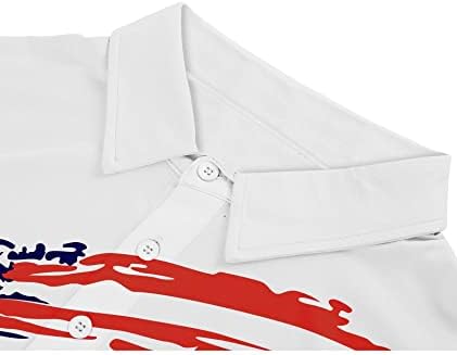 V VALANCH Мъжки Американски Риза с къси ръкави Falg с Къс Ръкав, Патриотическая Риза За изказвания, Забавна Риза За