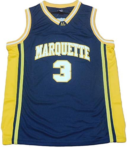 Мъжки баскетболен майк Marquette Collegiate Athletic 3 от ретро-бродерия Тъмно-син цвят