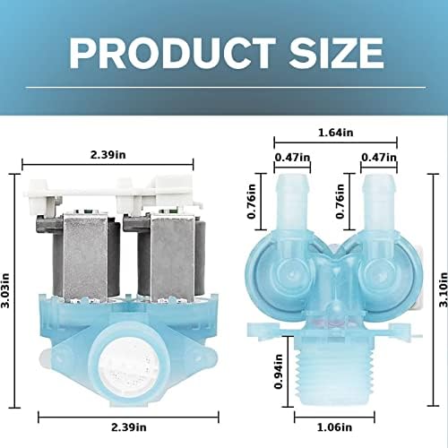 Актуализация W11036930 Всмукателния клапан за миене на вода (OEM) е Съвместим с Whirlpool, Amana, Inglis, Maytag, заменя