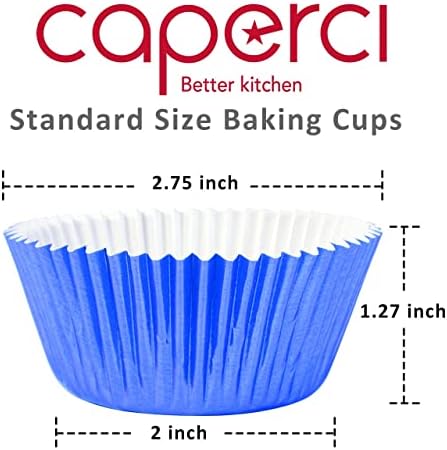 Калъпи За кексчета Caperci с цветно фолио За печене Стандартен размер 150 бр. В опаковка - Жиронепроницаемые и трайни