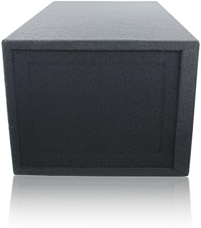 Преносим /Вентилирани корпус на субуфера от МДФ обем 4,0 куб. фута [Черен] за автомобилни говорители (4,0 метра ^ 3 при честота