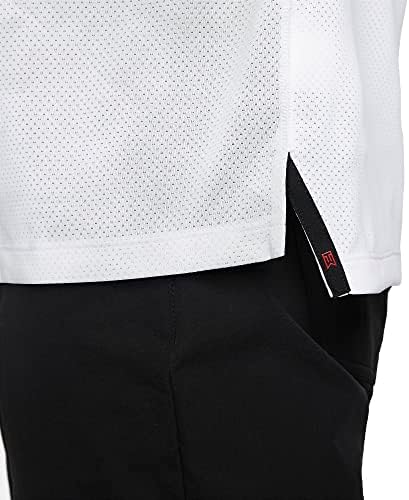 Мъжки Топка за голф Nike Dri-FIT ADV Tiger Woods с принтом, Бял / Черен