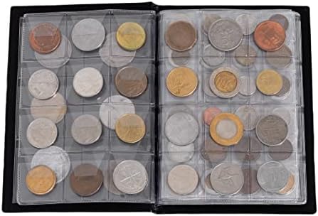 108 Колекции от монети, Включително Албум с валута | Пълна Нумизматична книга различни монети | 50 Уникални на чужди държави | Пълна колекция от монети | Идеален избор з