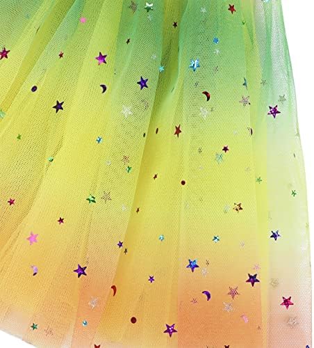 Century Star/Преливащи Опаковки за Момичета, Пола-пакет от блестящо тюл за Деца, 3 пласта, Балетное Рокля на Принцеса