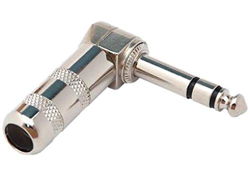 Стерео куплунга, а 1/4 Аудио Свещи 6,35 мм Plug TRS Включете 1/4 инча Тип Спойка Стерео Щепселът е Правоъгълен Дизайн Жак