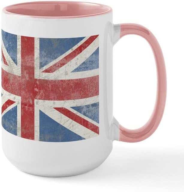CafePress Аз бих Предпочел Да е В Лондон Голяма Керамична Чаена Чаша, Чаена Чаша 15 грама