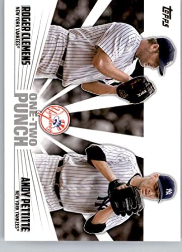 2023 -на Първия-Втория удар 12P-6 Анди Pettitt /Роджър Клемънс Бейзболна картичка Ню Йорк Янкис