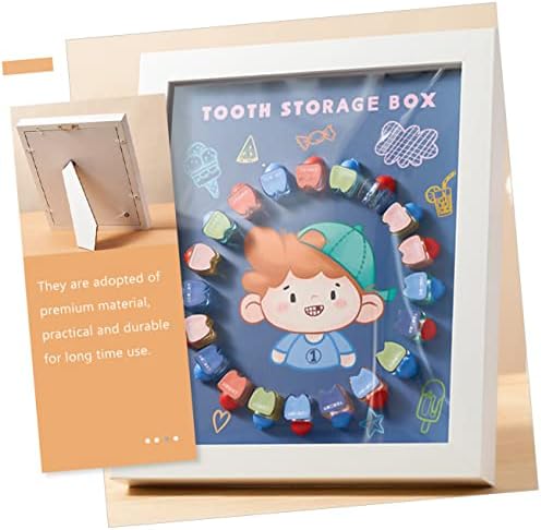 Toyvian 2 Комплекта Кутия За съхранение на Млечни Зъби Кутия за Детски Подаръци Кутия За Събиране на Зъбите Кутия за Детската Памет Кутия За Млечни Зъби Млечни Зъби Abs Д
