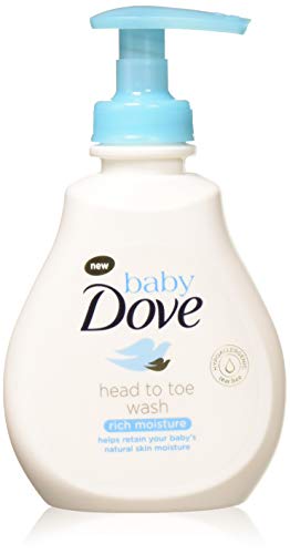 Препарат за измиване на Бебешки Dove от главата до петите, наситено с влага, 6,76 унция (опаковка от 6 броя)