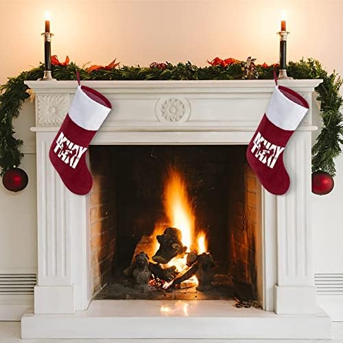 Коледни Чорапи, Муай Тай, с Плюшени Висулки с Камина за Домашен интериор Коледна Елха
