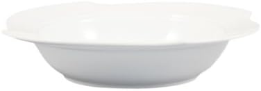 CAC Китай COL-120 Порцеланова купа за паста във формата на цвете на 30 мл с капак, 11-1/2 на 2 инча, супер Бяла, кутия