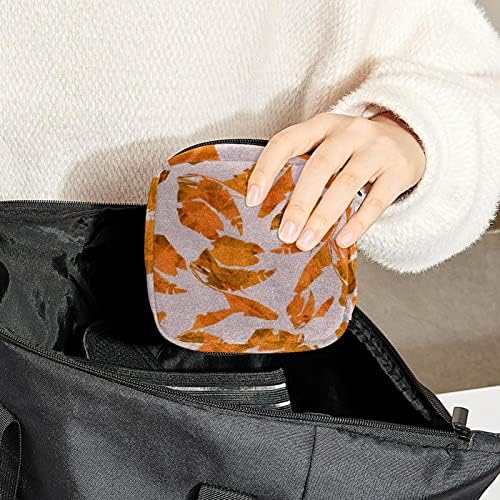 ORYUEKAN Чанта За Съхранение на Хигиенни Кърпички, Преносим Чанта за Жени, Момичета, Чанта за Купата на Менструална, Оранжеви