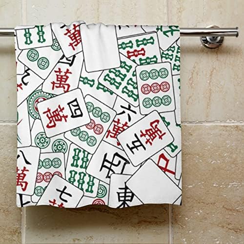 Кърпа за миене на съдове с шарките на китайския Mahjong 28,7 х 13,8, Кърпички За Лице От най-добрите Влакна, Высокоабсорбирующие Кърпи, Кърпи за Ръце