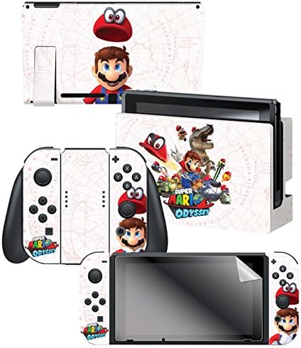 Набор от кориците за геймпада Nintendo Switch и протектори за екран, официално лицензиран Nintendo Super Mario