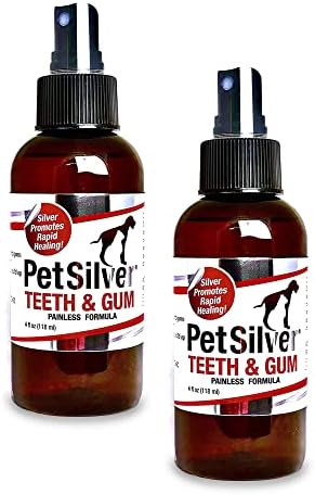 Гел за ликвидация PetSilver с комплекс AG21 и спрей за зъбите и венците за кучета и котки с хелатированным сребро, 2 опаковки