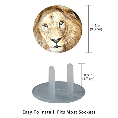 24 Опаковки на Защитени от деца Електрически Защитни Капачки За защита от деца Капачки за контакти Lion