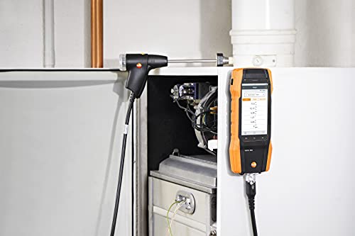 testo 300 Kit - Търговска анализатор горене Kit I CO Метър за измерване на димните газове, тяга, диференциално налягане и нивото на CO в системи за отопление