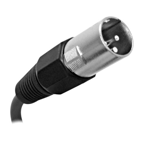 Сеизмично аудио - SAXLX-6-8 Комплекта 6-инчови черни кабели XLR за мъже и XLR дляженщин - Балансирани 6-подножието кабели