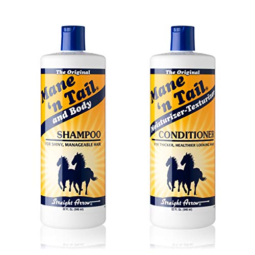 Разход на набор от шампоани и балсами Mane 'N Tail (по 32 грама) За коне и хора За почистване и кондициониране До най-кожа