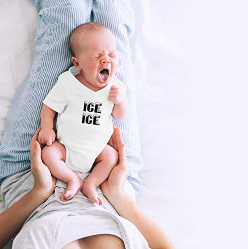 Луд Bros Тениски Ice Ice Baby - Пародийная Забавно Сладко Новост, Пълноценно Детско Боди За новородени