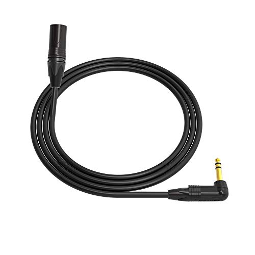 Mogami 2534 Професионален Четириядрен Студиен Микрофон, кабел |Plug XLR 3-пинов на 1/4 инча под прав ъгъл TRS
