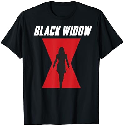 Тениска Силует с логото на Marvel Black Widow