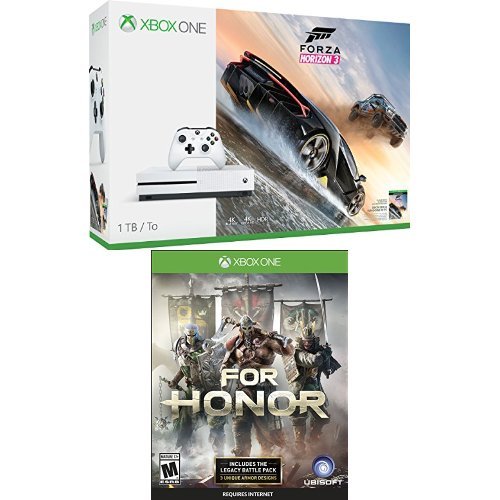 Конзола Xbox One S обем 1 TB - Комплект Forza Horizon 3 + за Честта